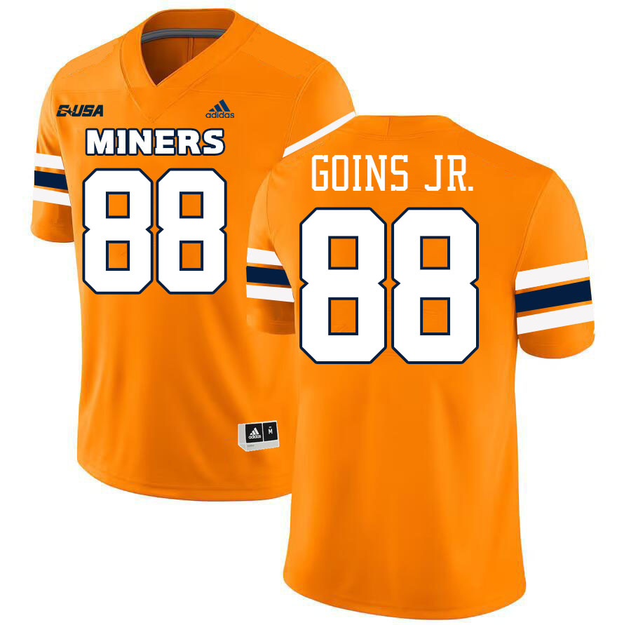 #88 Toric Goins Jr. UTEP Jersey,UTEP Miners College Football Jersey,Uniforms-Orange